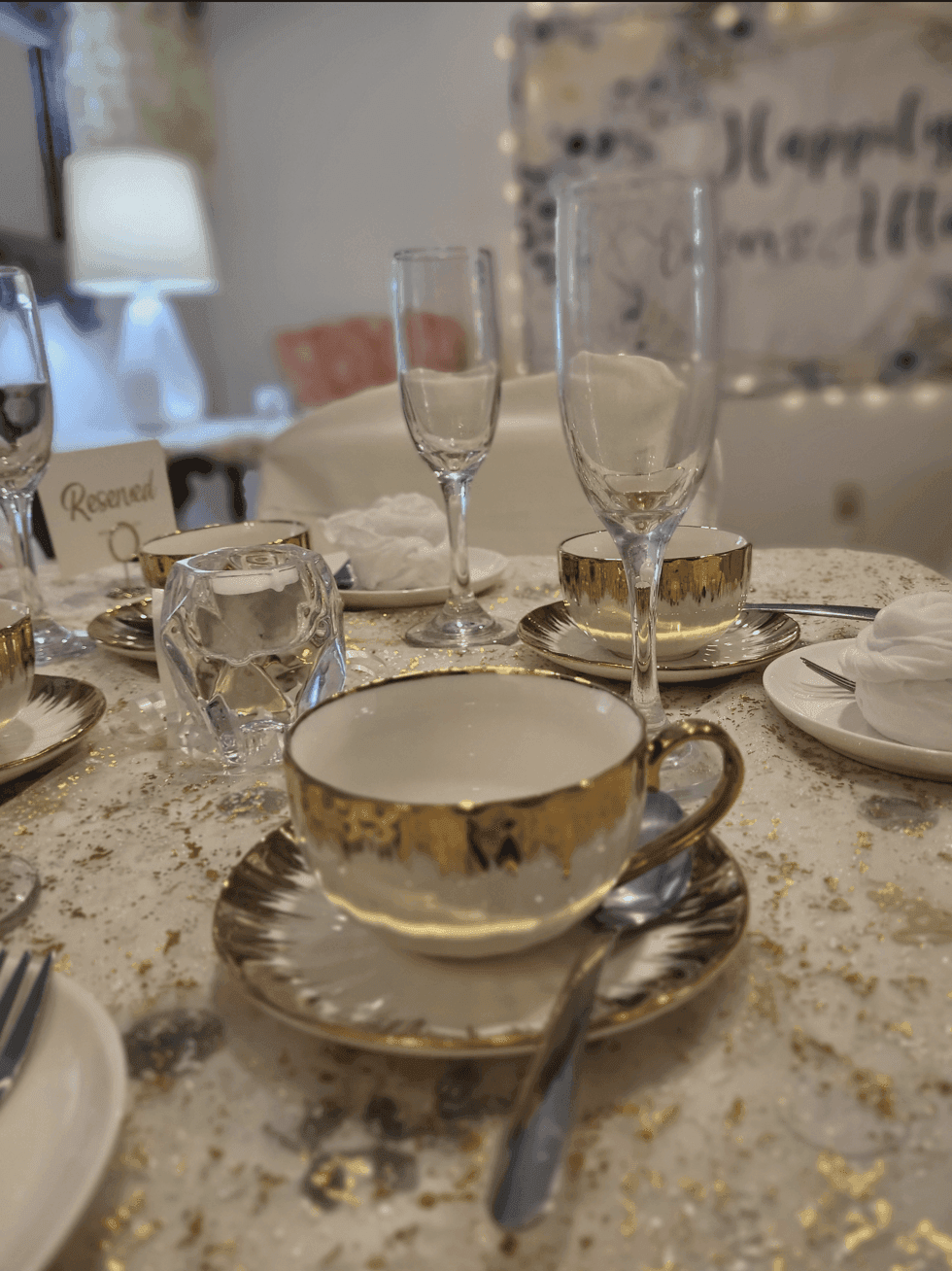 Elegant table setting for a private event